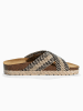 BAYTON Pantoletten "Burgos" in Schwarz/ Creme/ Khaki