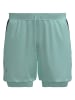 Under Armour Szorty funkcyjne 2w1 w kolorze miętowym