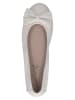 Caprice Leder-Ballerinas in Creme