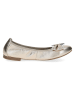 Caprice Leder-Ballerinas in Gold