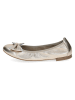 Caprice Leder-Ballerinas in Gold