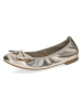 Caprice Leder-Ballerinas in Gold