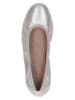 Caprice Leder-Ballerinas in Beige