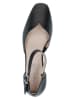 Caprice Leder-Spangenpumps in Schwarz