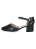 Caprice Leder-Spangenpumps in Schwarz