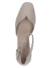 Caprice Leder-Spangenpumps in Beige