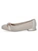 Caprice Leder-Ballerinas in Creme