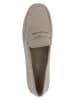 Caprice Leder-Mokassins in Creme