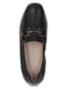 Caprice Leder-Mokassins in Schwarz