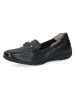 Caprice Leder-Mokassins in Schwarz
