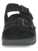 Caprice Leren slippers zwart