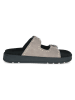 Caprice Leder-Pantoletten in Taupe