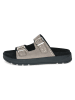 Caprice Leder-Pantoletten in Taupe