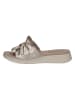 Caprice Leder-Pantoletten in Gold