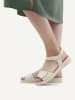Caprice Leder-Sandalen in Creme