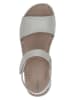 Caprice Leder-Sandalen in Creme