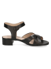 Caprice Leren haksandalen zwart