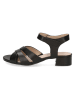 Caprice Leren haksandalen zwart