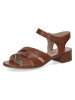 Caprice Leder-Sandaletten in Hellbraun