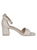 Caprice Leder-Sandaletten in Creme