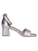 Caprice Leren haksandalen zilverkleurig