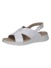 Caprice Leder-Sandalen in Weiß