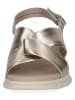 Caprice Leder-Sandalen in Gold