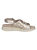Caprice Leder-Sandalen in Gold