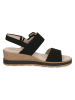 Caprice Leder-Sandaletten in Schwarz