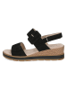Caprice Leder-Sandaletten in Schwarz