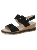 Caprice Leder-Sandaletten in Schwarz