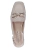 Caprice Leren slingballerina's crème