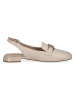 Caprice Leren slingballerina's crème