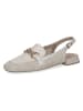 Caprice Leder-Slingballerinas in Creme