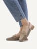 Caprice Leder-Slingballerinas in Beige
