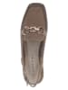 Caprice Leder-Slingballerinas in Beige
