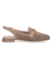 Caprice Leder-Slingballerinas in Beige