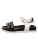 Primigi Leder-Sandalen in Weiß/ Schwarz