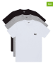 LEE Underwear 3er-Set: Shirts "Larkin" in Weiß/ Grau/ Schwarz