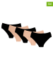 Henderson 5er-Set: Slips in Schwarz/ Beige