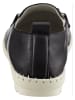 Heine Leder-Slipper in Schwarz