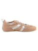 Heine Leder-Sneakers in Rosa/ Silber