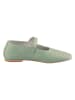 Heine Leder-Spangenballerinas in Mint