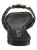 Heine Leren slippers zwart