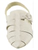 Heine Leder-Slingballerinas in Creme