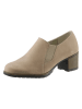 Heine Leder-Ankle-Boots in Beige