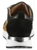 Heine Leder-Sneakers in Schwarz/ Beige