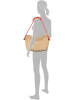 TOM TAILOR Denim Shopper bag "Luzi" w kolorze beżowym - 40 x 22 x 17 cm