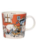 Moomin Kop "Holiday Rush" oranje/wit - 300 ml