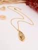 Pierres de Jade Vergulde ketting met hanger - (L)45 cm